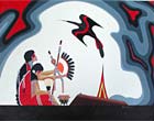 Navajo artist, Fred Cleveland "Peyote Ceremony"