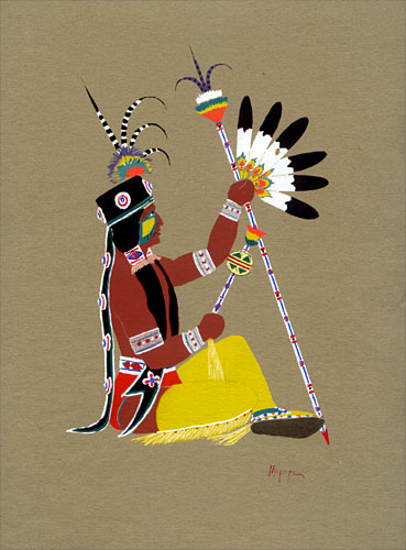 Stephen Mopope "Osage Peyote Man" aka: Osage Piote Man