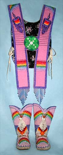 Beaded Regalia with Native American Church Designs