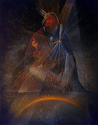 Jackie Tonintigh - Peyote Ceremony painting