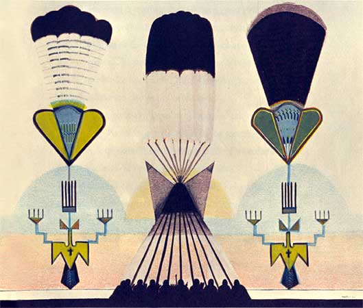 The Peyote Ritual: Visions and Descriptions of Monroe Tsa Toke - Morning in the Peyote Tepee