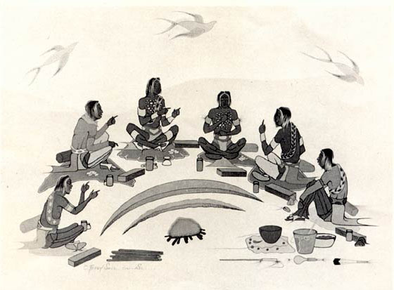 VIEWS AND VISIONS: The Symbolic Imagery of the Native American Church - MORNING VISION - Terry Saul